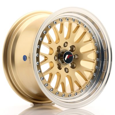 felga JR Wheels JR10 15x8 ET15 4x100/114 Gold w/Machined Lip