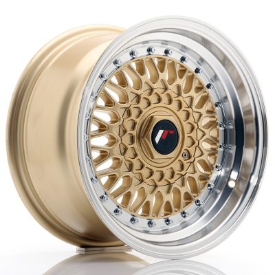 felga JR Wheels JR9 15x8 ET20 4x100/108 Gold w/Machined Lip