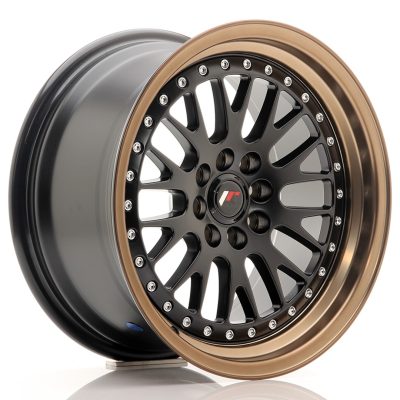 felga JR Wheels JR10 16x8 ET20 4x100/108 Matt Black w/Bronze Lip