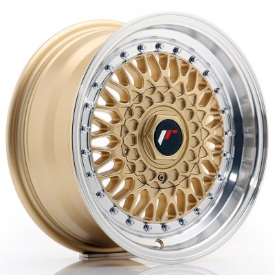 felga JR Wheels JR9 15x7 ET20 4x100/108 Gold w/Machined Lip