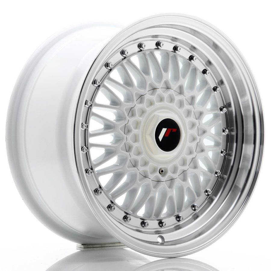 felga JR Wheels JR9 16x8 ET25 4x100/108 White w/Machined Lip