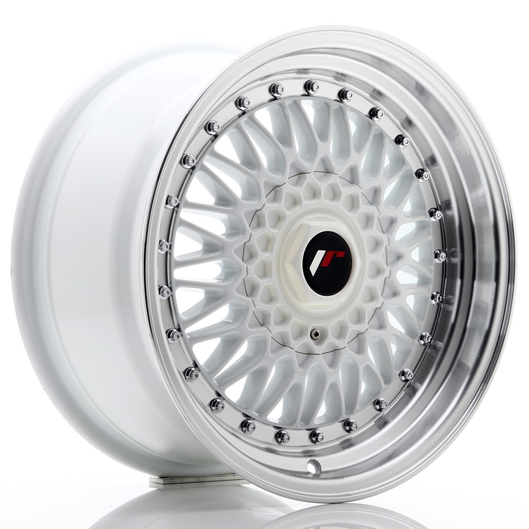 felga JR Wheels JR9 16x8 ET25 4x100/108 White w/Machined Lip
