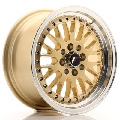 felga JR Wheels JR10 15x7 ET30 4x100/108 Gold w/Machined Lip