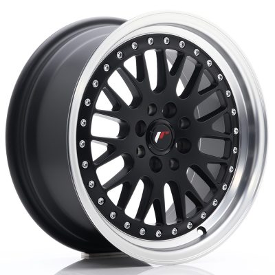 felga JR Wheels JR10 16x7 ET30 4x100/108 Matt Black w/Machined Lip