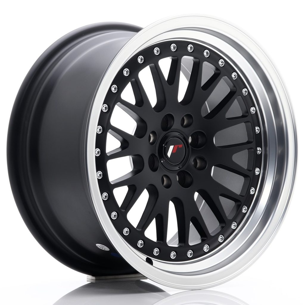 felga JR Wheels JR10 16x8 ET20 4x100/108 Matt Black w/Machined Lip