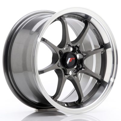 felga JR Wheels JR5 15x8 ET28 4x100 Gun Metal w/Machined Lip