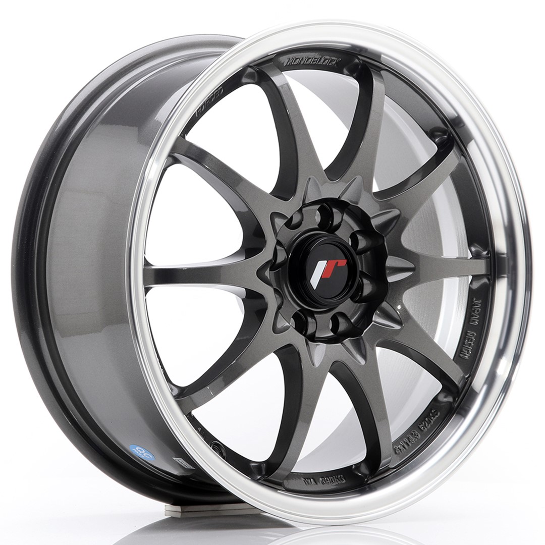felga JR Wheels JR5 16x7 ET30 4x100/108 Gun Metal w/Machined Lip