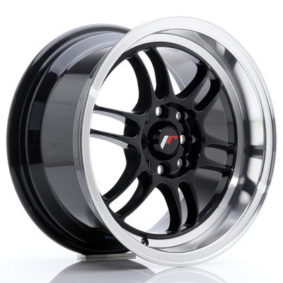 felga JR Wheels JR7 15x8 ET35 4x100/114 Glossy Black w/Machined Lip