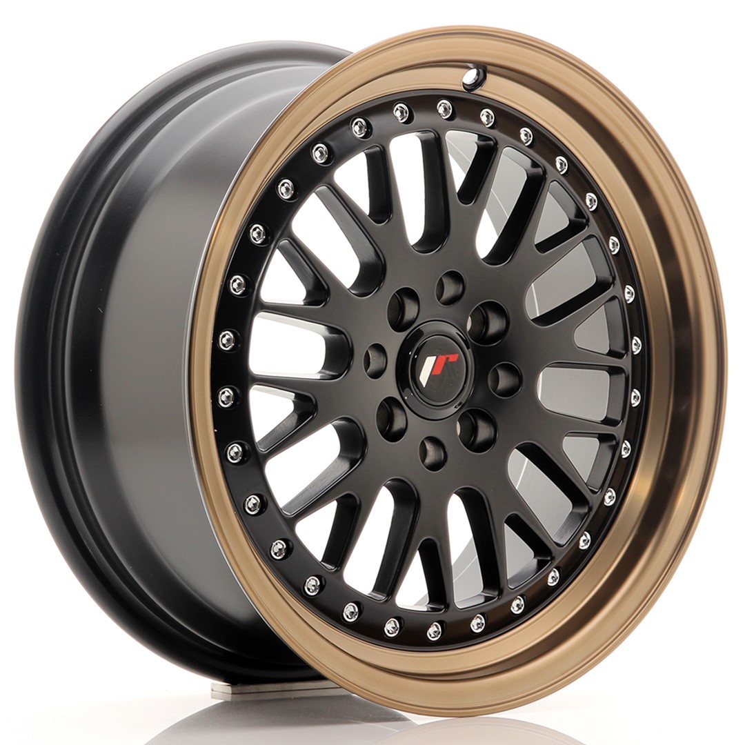 felga JR Wheels JR10 16x7 ET30 4x100/108 Matt Black w/Bronze Lip