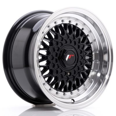 felga JR Wheels JR9 15x8 ET20 4x100/108 Gloss Black w/Machined Lip