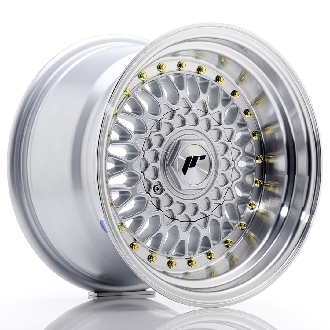 felga JR Wheels JR9 15x9 ET10 4x100/108 Silver w/Machined Lip