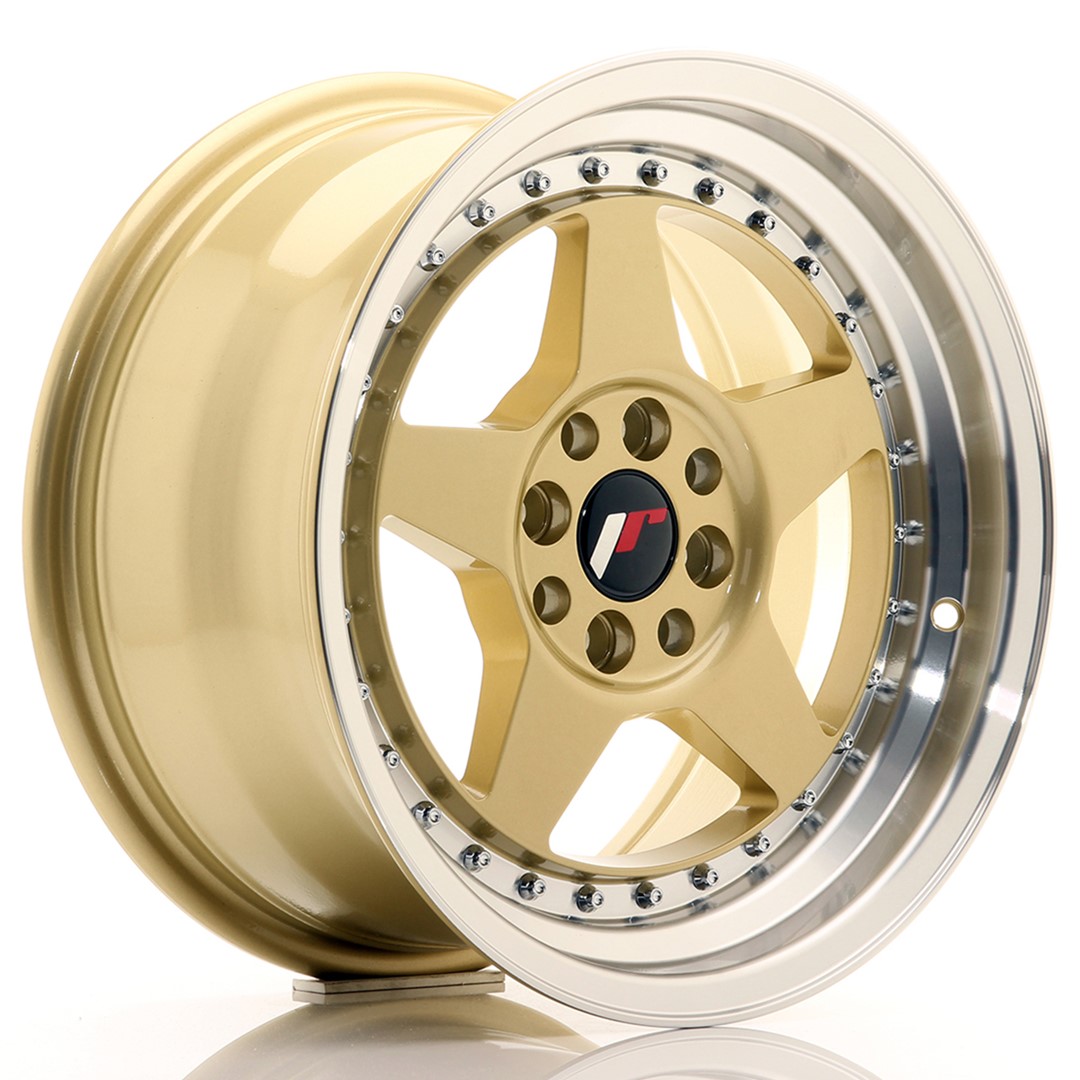 felga JR Wheels JR6 16x8 ET30 4x100/114 Gold w/Machined Lip