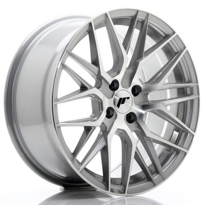 felga JR Wheels JR28 17x8 ET40 4x100 Silver Machined Face