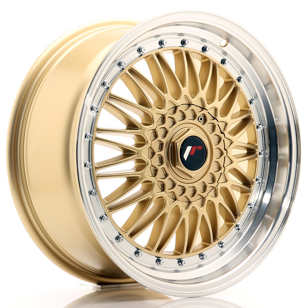 felga JR Wheels JR9 18x8 ET40 5x112/120 Gold w/Machined Lip