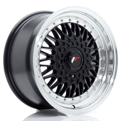 felga JR Wheels JR9 16x8 ET25 4x100/108 Gloss Black w/Machined Lip