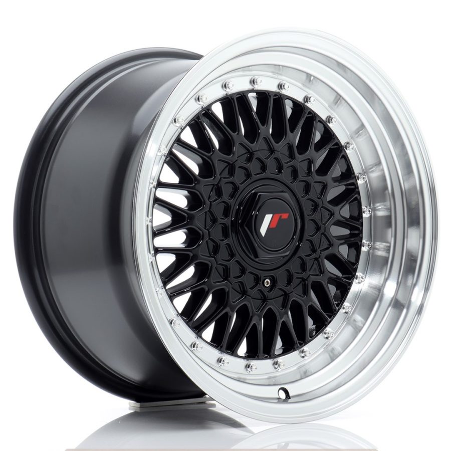 felga JR Wheels JR9 16x9 ET20 4x100/108 Gloss Black w/Machined Lip