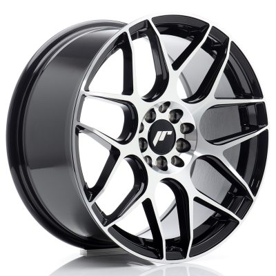 felga JR Wheels JR18 17x8 ET35 5x100/114 Black Machined Face
