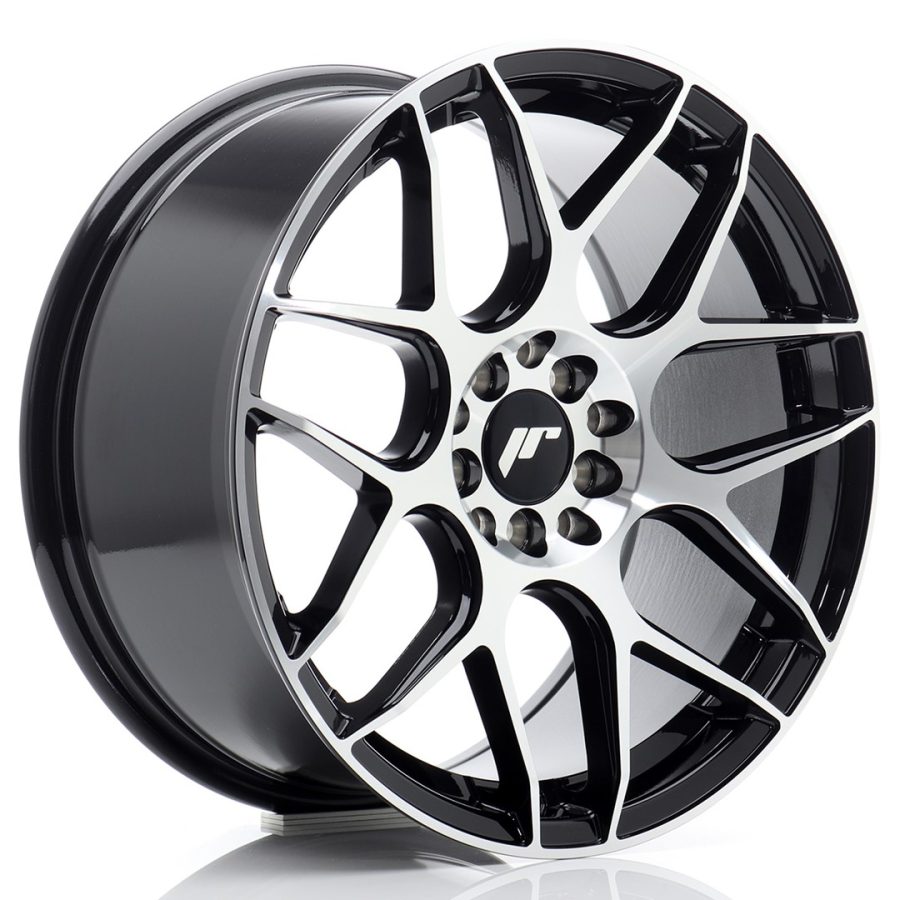 felga JR Wheels JR18 17x8 ET35 5x100/114 Black Machined Face