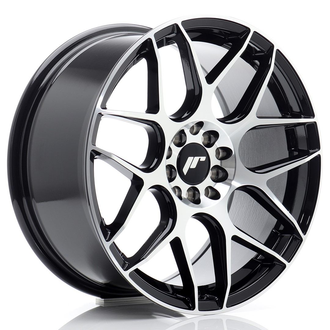 felga JR Wheels JR18 17x8 ET35 5x100/114 Black Machined Face