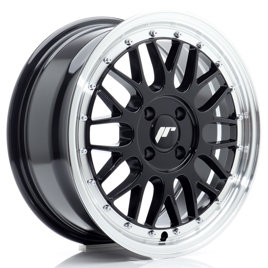 felga JR Wheels JR23 16x7 ET40 4x100 Gloss Black w/Machined Lip