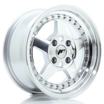 felga JR Wheels JR6 15x7 ET35 4x100 Silver Machined Face