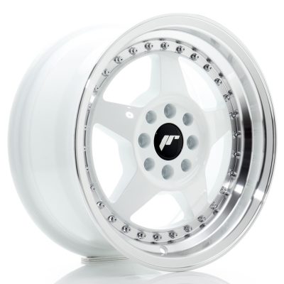 felga JR Wheels JR6 15x7 ET25 4x100/108 White w/Machined Lip