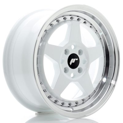 felga JR Wheels JR6 16x7 ET35 4x100 White w/Machined Lip
