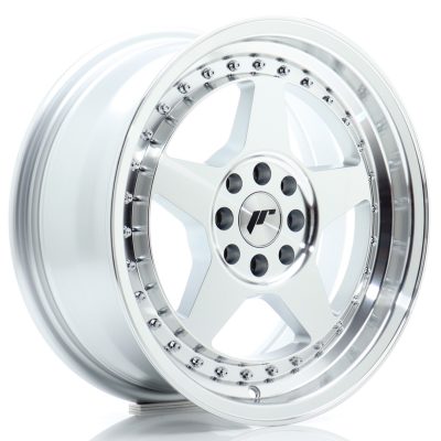felga JR Wheels JR6 16x7 ET25 4x100/108 Silver Machined Face