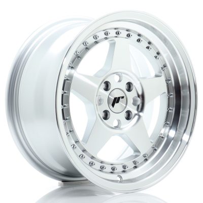 felga JR Wheels JR6 16x8 ET30 4x100 Silver Machined Face