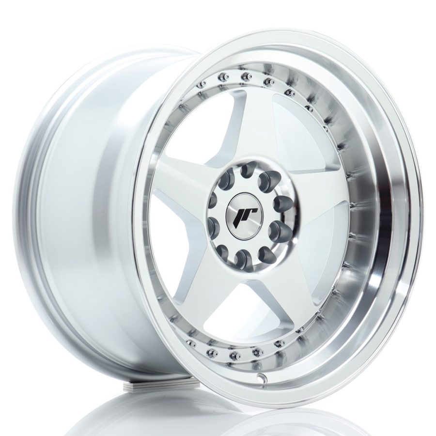 felga JR Wheels JR6 17x10 ET20 5x114/120 Silver Machined Face