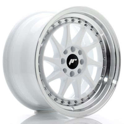 felga JR Wheels JR26 16x8 ET25 4x100/108 White w/Machined Lip